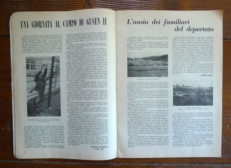 ASS.NAZ.EX DEPORTATI POLITICI IN GERMANIA,L'OBLIO È COLPA,1953[lager,nazismo | Immagine Gallery 5