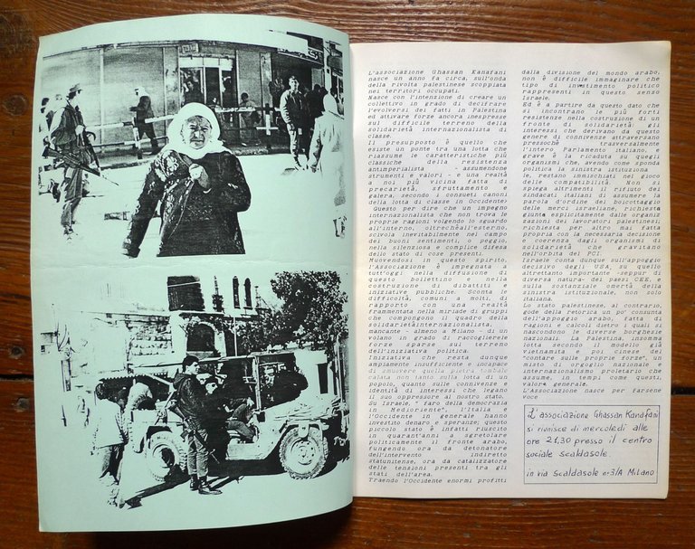 Associazione Ghassan Kanafani,INTIFADA,1989[rivista,PALESTINA,ISRAELE
