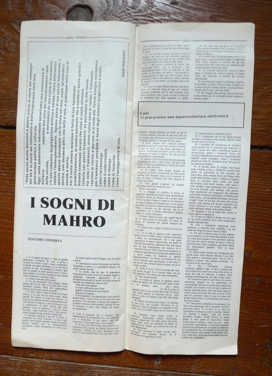 aTRAVERSO 1 Feb.1987.RIVISTA DI CRITICA DEL TEMPO[Bologna,Bifo,Scalzone,Guattari | Immagine Gallery 7
