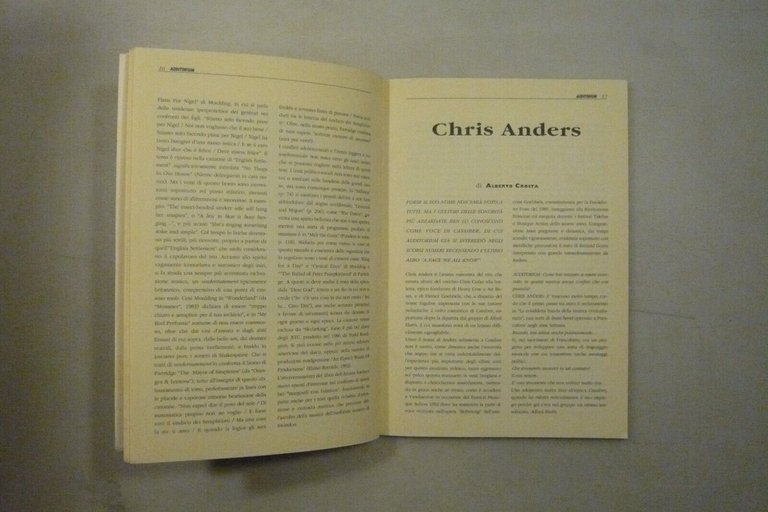AUDITORIUM. Trimestrale di musica,n. 10 1994[Brian Eno,Sciarrino, Chris Anders