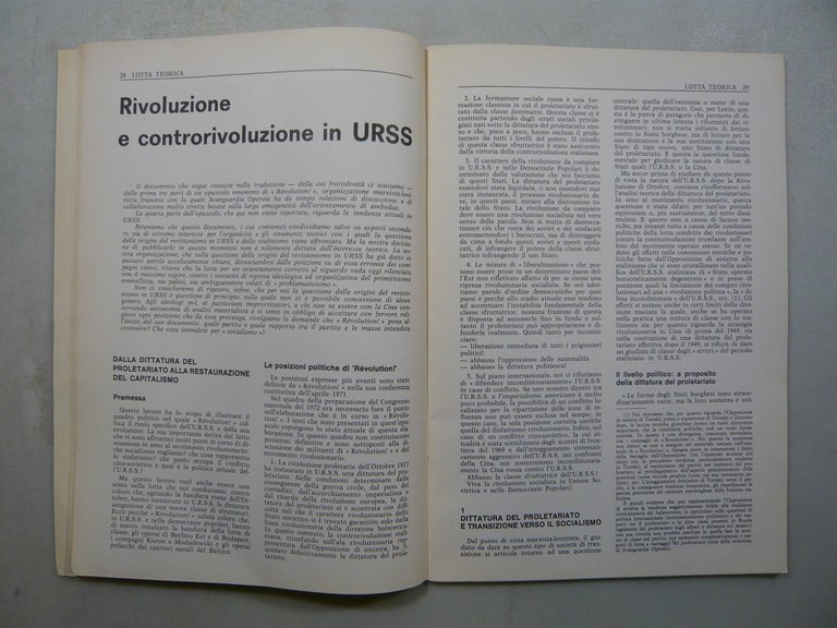 AVANGUARDIA OPERAIA.Mensile politico..., 27-1972 | Immagine Gallery 3