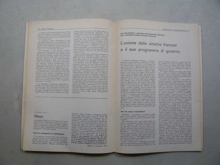 AVANGUARDIA OPERAIA.Mensile politico..., 27-1972 | Immagine Gallery 4