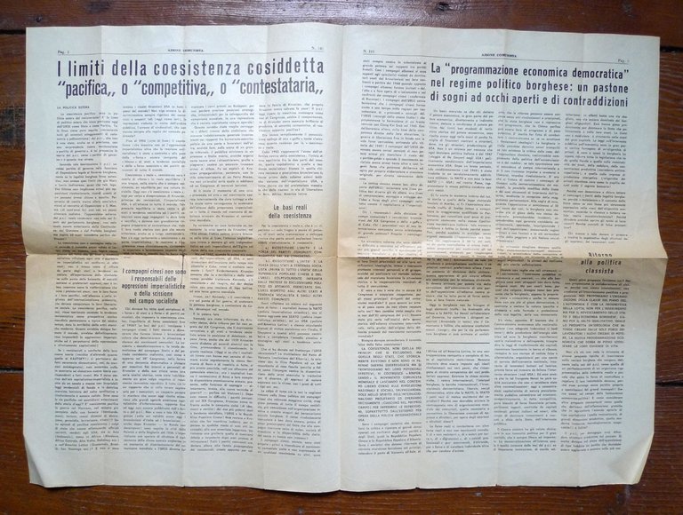 AZIONE COMUNISTA suppl.n.101 gen.1966[comunismo,XI Congresso PCI