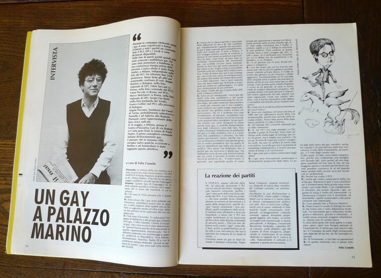 BABILONIA n.26 Giugno 1985.MENSILE DI CULTURA E SEDUZIONE GAY[Mariangela Melato | Immagine Gallery 5