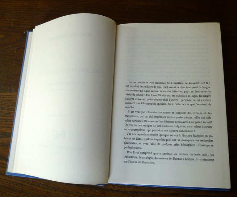 Backer,ESSAI BIBLIOGRAPHIQUE SUR LE LIVRE DE IMITATIONE CHRISTI,1966[anastatica