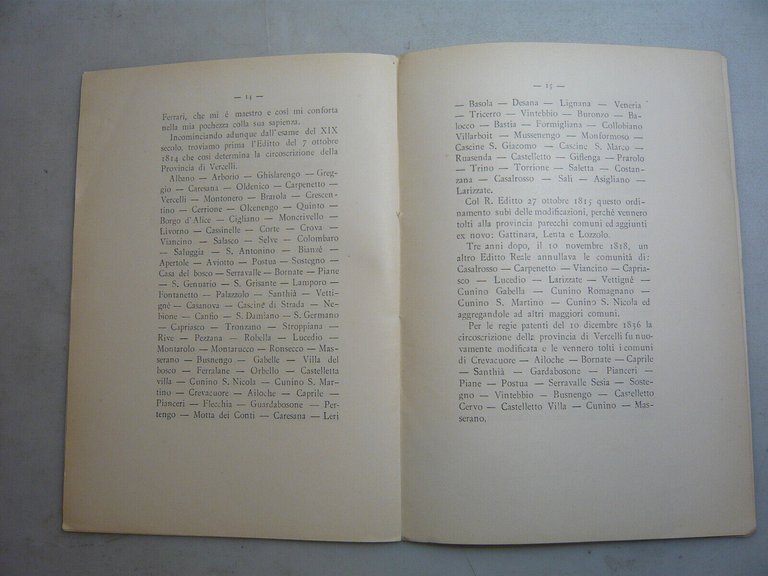 Baggiolini,IL DISTRETTO DI VERCELLI NEL 1564,Vercelli,1895