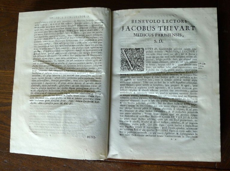 Baillou,GULIELMI BALLONII OPERA OMNIA MEDICA,1734 Venezia[STORIA MEDICINA