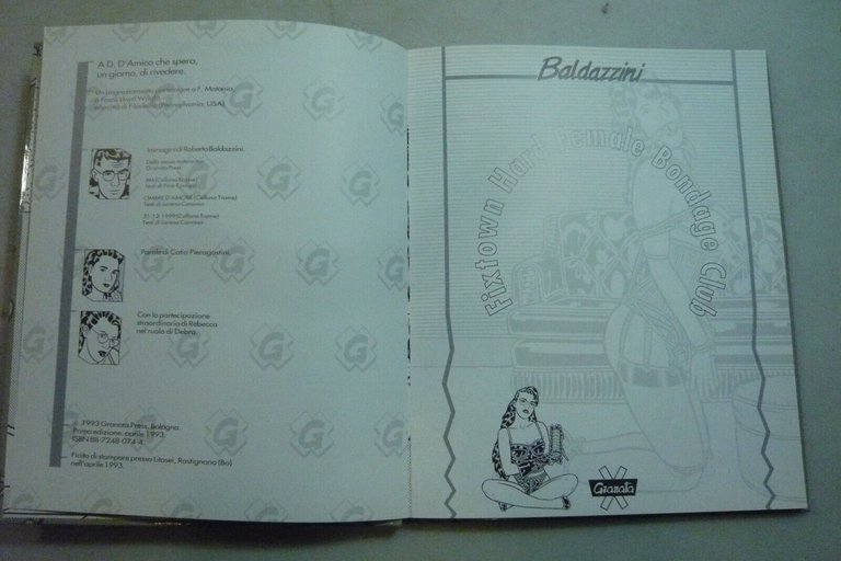 Baldazzini,FIXTOWN HARD FEMALE BONDAGE CLUB, 1993[illustrazione