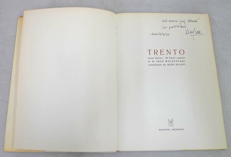 Baldessarri/Ducati,TRENTO.Cenno storico,'69 Manfrini[illustrazioni,storia locale