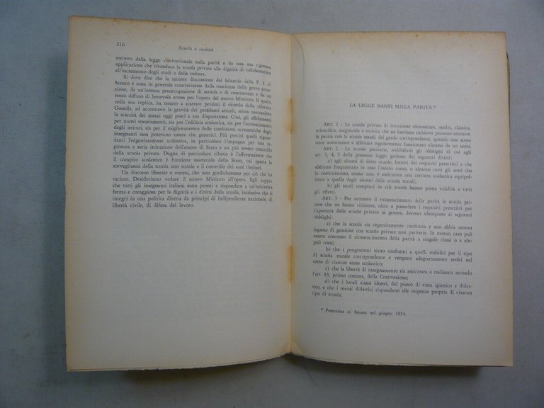 Banfi,SCUOLA E SOCIETA,Roma,1958