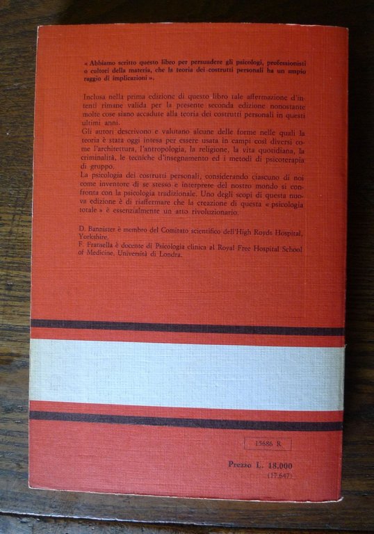 Bannister/Fransella,L'UOMO RICERCATORE,1986[psicologia dei costrutti personali | Immagine Gallery 2