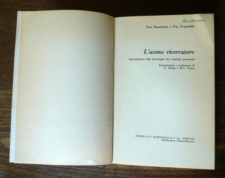 Bannister/Fransella,L'UOMO RICERCATORE,1986[psicologia dei costrutti personali | Immagine Gallery 3