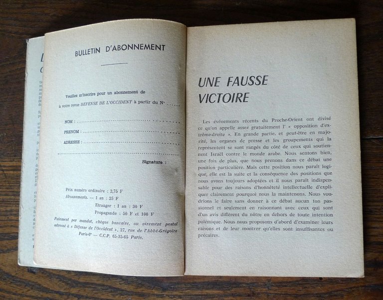 Bardeche/Duprat,L'AGRESSION ISRAELIENNE et ses consequences,1967[storia,Israele | Immagine Gallery 3