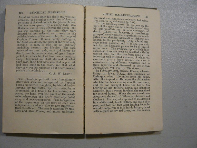 Barrett, PHYSICAL RESEARCH, Londra 1910