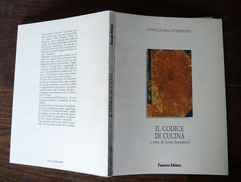 Bartolotti,IL CODICE DI CUCINA,1993[ricette antiche,A TAVOLA NELL'OTTOCENTO