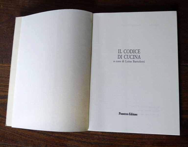 Bartolotti,IL CODICE DI CUCINA,1993[ricette antiche,A TAVOLA NELL'OTTOCENTO