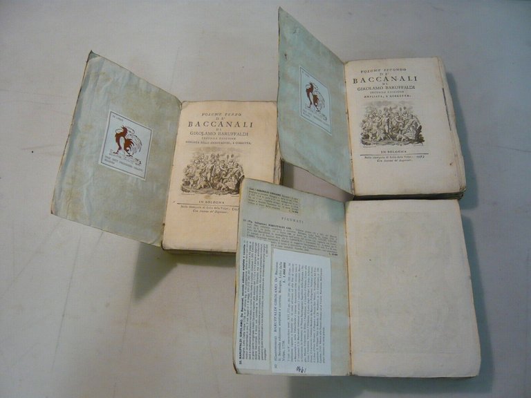 Baruffaldi, DE’ BACCANALI, Bologna 1752 [Bolzoni, della Volpe]