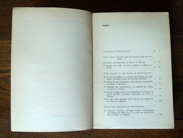 Basevi,LA BILANCIA DEI PAGAMENTI,1971 il Mulino[ECONOMIA