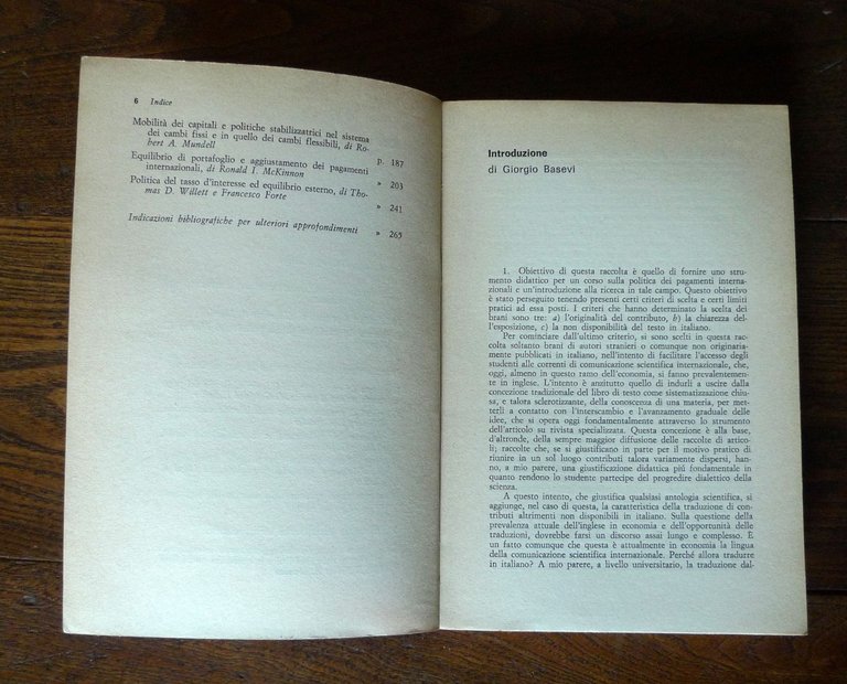 Basevi,LA BILANCIA DEI PAGAMENTI,1971 il Mulino[ECONOMIA