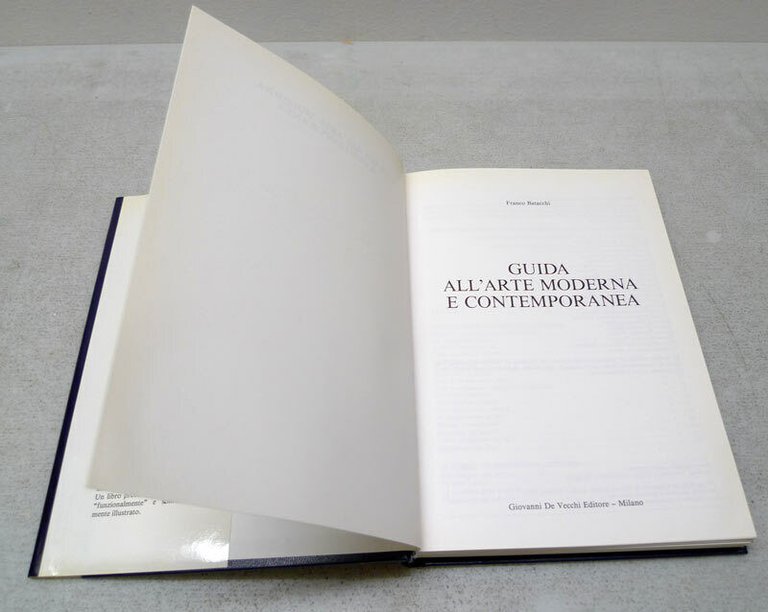 Batacchi,GUIDA ALL'ARTE MODERNA E CONTEMPORANEA,1991 De Vecchi[valutarla,falsi