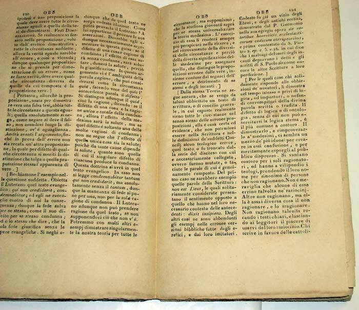 Bergier,DIZIONARIO ENCICLOPEDICO DELLA TEOLOGIA,1821,Pagani[storia Chiesa