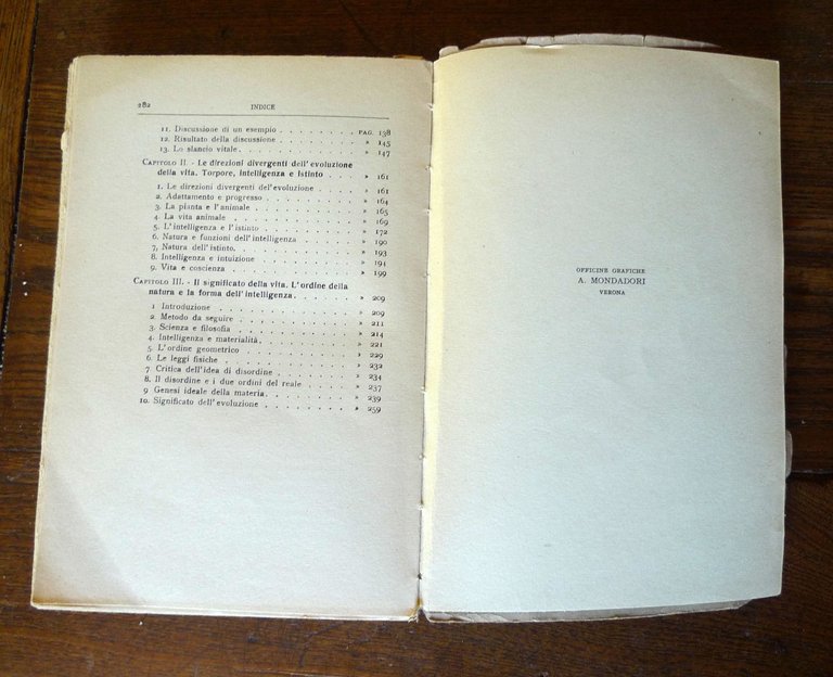 Bergson,L'EVOLUZIONE CREATRICE,1938 Mondadori II ed.[FILOSOFA,BANFI