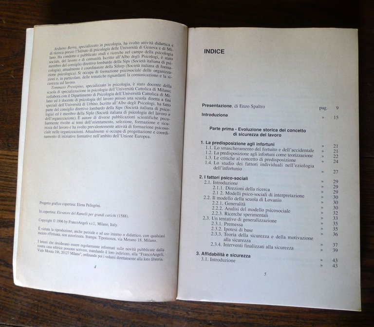 Berra/Prestipino,LA SICUREZZA DEL LAVORO,1996[Spaltro,PSICOLOGIA ORGANIZZAZIONI | Immagine Gallery 4