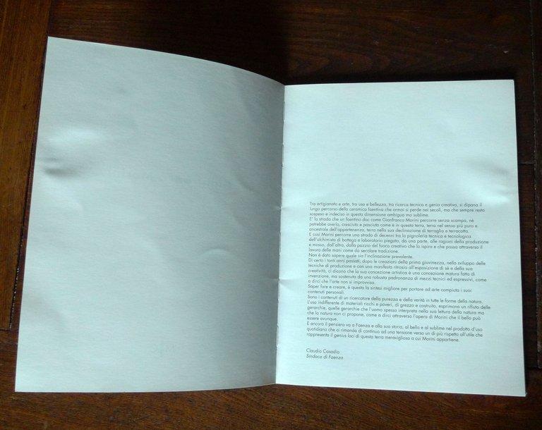 Bertoni,GIANFRANCO MORINI.GESTIMATERICI.Catalogo,2009 Faenza Museo Ceramiche