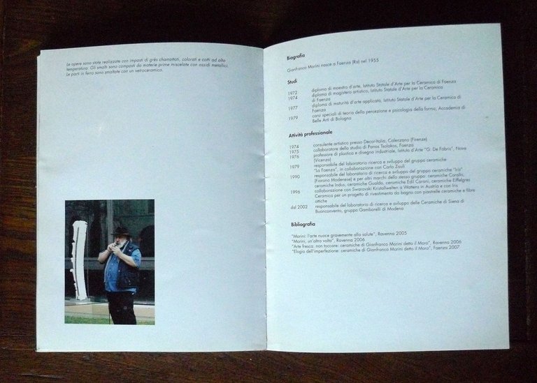 Bertoni,GIANFRANCO MORINI.GESTIMATERICI.Catalogo,2009 Faenza Museo Ceramiche