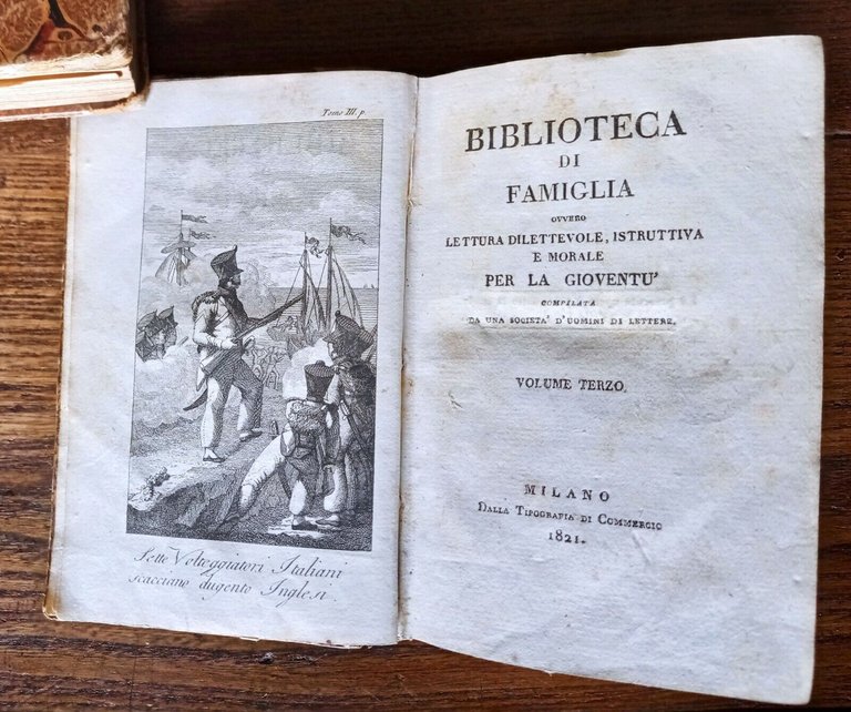 BIBLIOTECA DI FAMIGLIA.LETTURA DILETTEVOLE PER LA GIOVENTÙ,1821