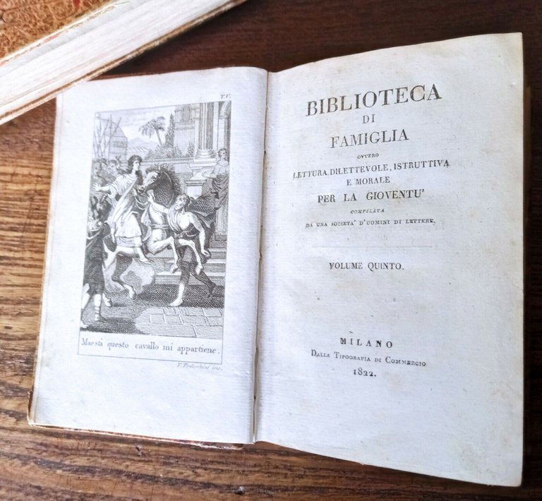 BIBLIOTECA DI FAMIGLIA.LETTURA DILETTEVOLE PER LA GIOVENTÙ,1821