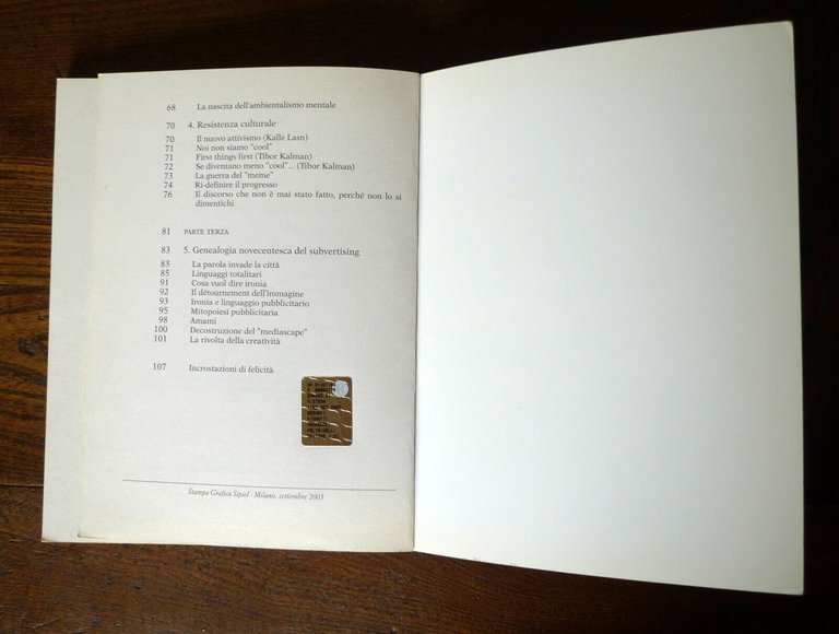 Bifo,ERRORE DI SISTEMA.TEORIA E PRATICHE DI ADBUSTERS,2003 Feltrinelli