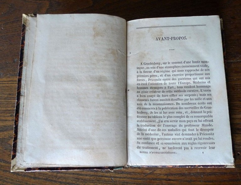 BIGEL,MANUEL D'HYDROSUDOTHERAPIE,1841 Hauman[medicina,idroterapia,Priessnitz