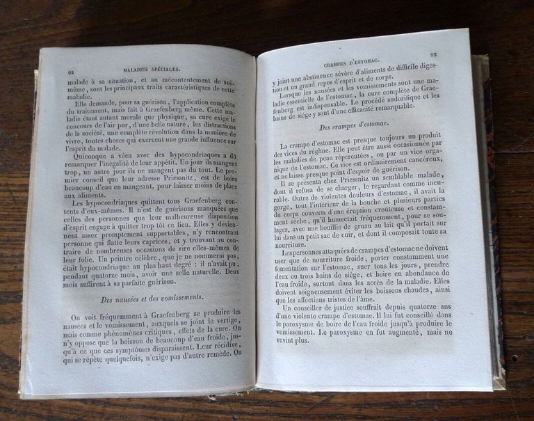 BIGEL,MANUEL D'HYDROSUDOTHERAPIE,1841 Hauman[medicina,idroterapia,Priessnitz