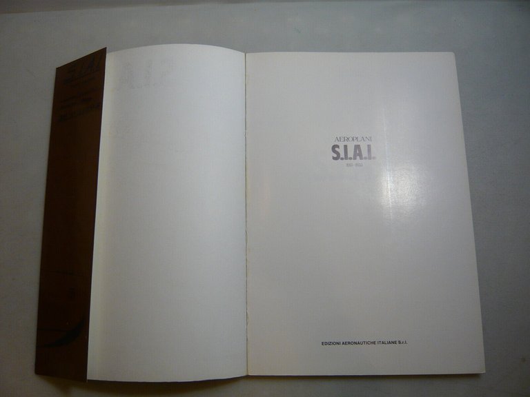 Bignozzi-Gentilli,AEROPLANI S.I.A.I.,Firenze,1982