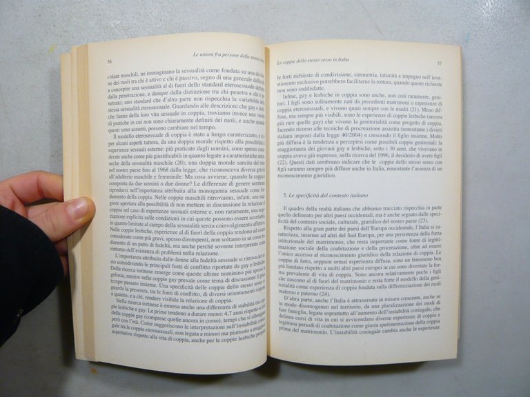 Bilotta LE UNIONI TRA PERSONE DELLO STESSO SESSO,Mimesis 2008