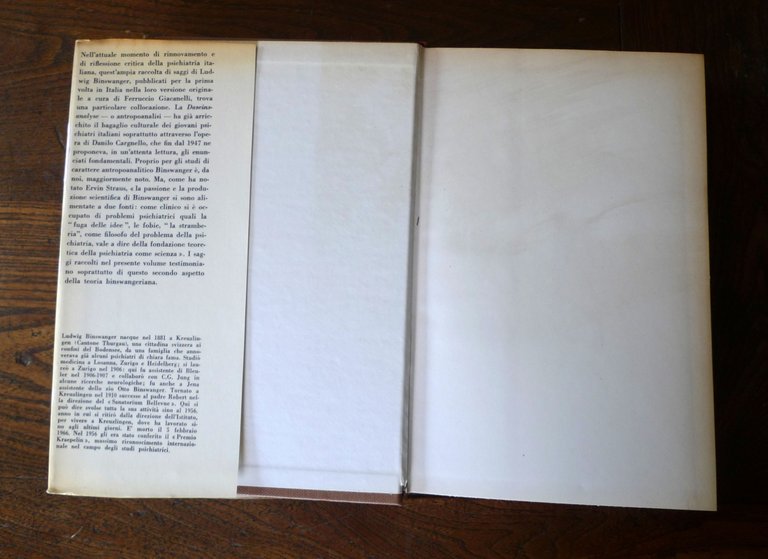 Binswanger,PER UN'ANTROPOLOGIA FENOMENOLOGICA,1970 Feltrinelli I^ED.[FILOSOFIA