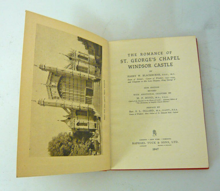 Blackburne,THE ROMANCE OF ST.GEORGE'S CHAPEL WINDSOR CASTLE,'47[castello Windsor