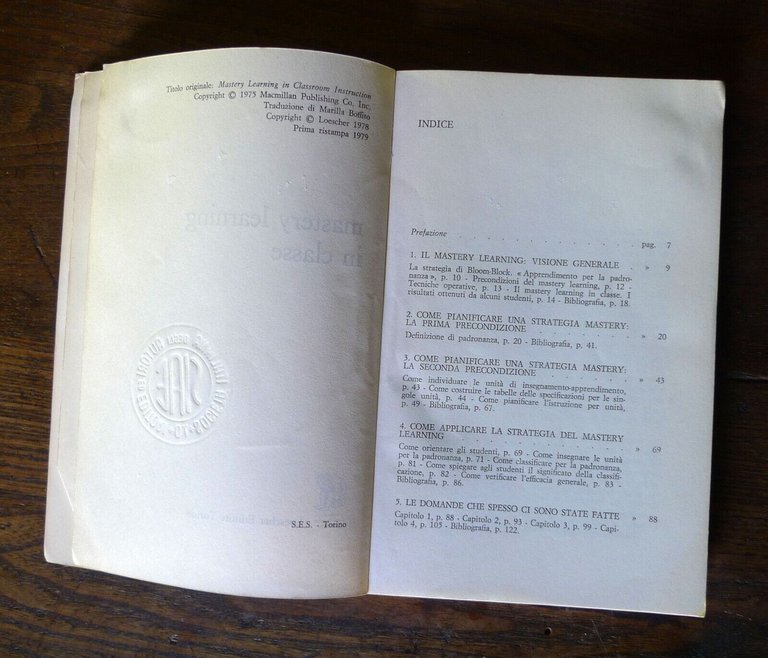 Block/Anderson,MASTERY LEARNING IN CLASSE,1979 Loescher[pedagogia,didattica