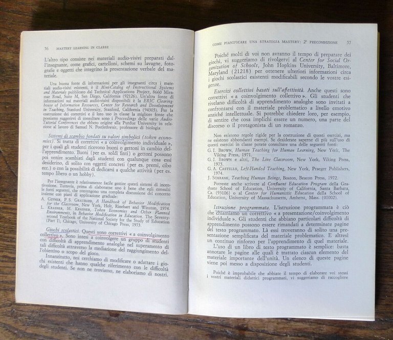 Block/Anderson,MASTERY LEARNING IN CLASSE,1979 Loescher[pedagogia,didattica