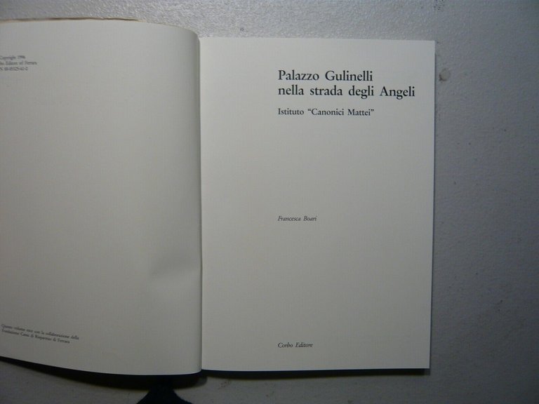 Boari,PALAZZO GULINELLI NELLA STRADA DEGLI ANGELI, Ferrara 1996