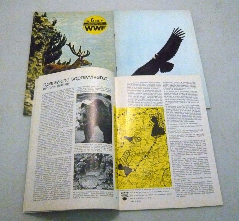 Bollettino WWF WORLD WILDLIFE FUND,1974/1975[natura,ambiente