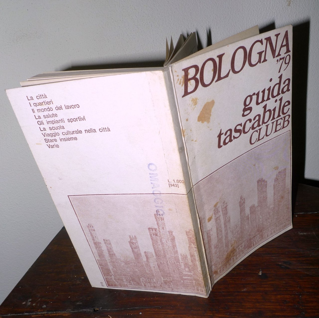 BOLOGNA '79.GUIDA TASCABILE.CLUEB 1979 | Immagine principale