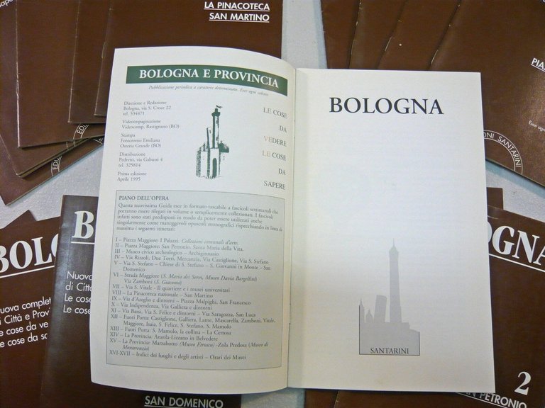 BOLOGNA.NUOVA COMPLETA GUIDA DI CITTÀ E PROVINCIA,1995 Santarini[storia locale