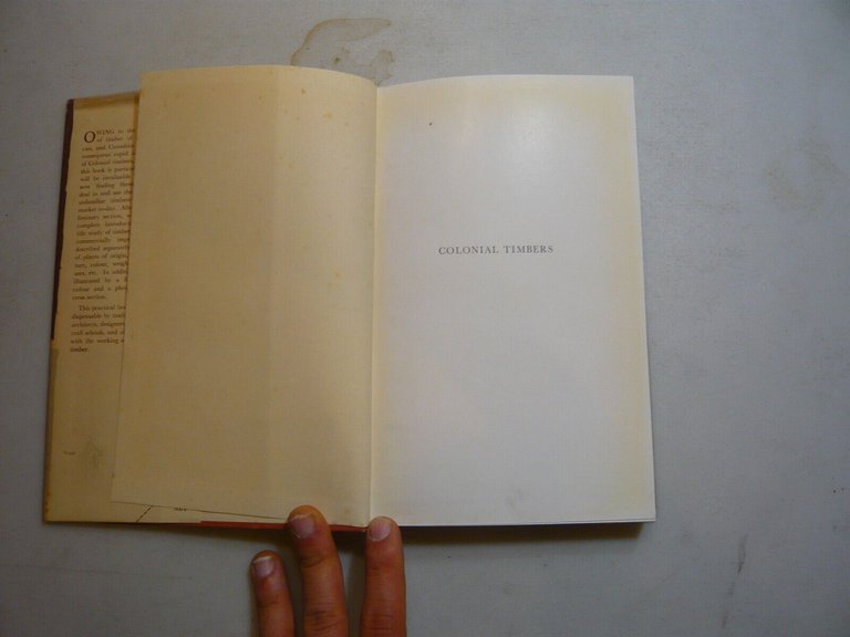 Bond,COLONIAL TIMBERS,Pitman Books, Londra, 1950[legname,artigianato