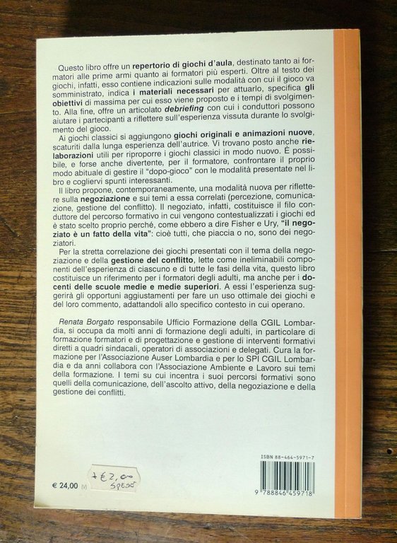 Borgato,UN'ARANCIA PER DUE.FORMARE ALLA NEGOZIAZIONE,2006[giochi,management | Immagine Gallery 2
