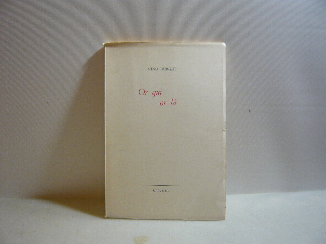 Borghi,OR QUI OR LA',Bologna,1963