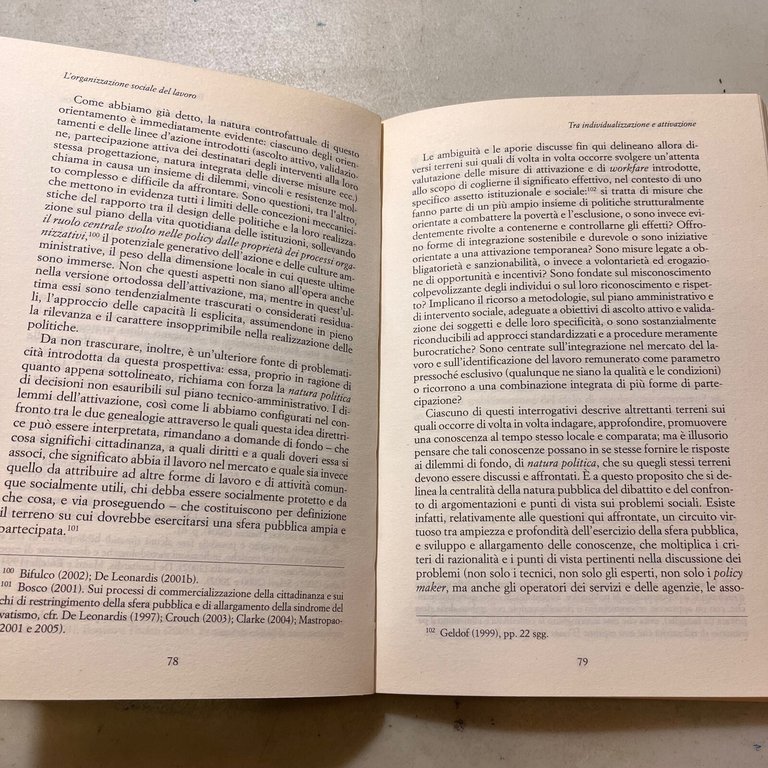 Borghi,Rizza,L’ ORGANIZZAZIONE SOCIALE DEL LAVORO,Bruno Mondadori 2006