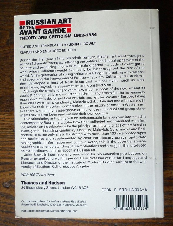 Bowlt,RUSSIAN ART OF THE AVANT-GARDE.THEORY AND CRITICISM 1902-1934[arte russa