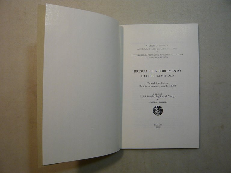 BRESCIA E IL RISORGIMENTO.I luoghi e la memoria Ciclo di …